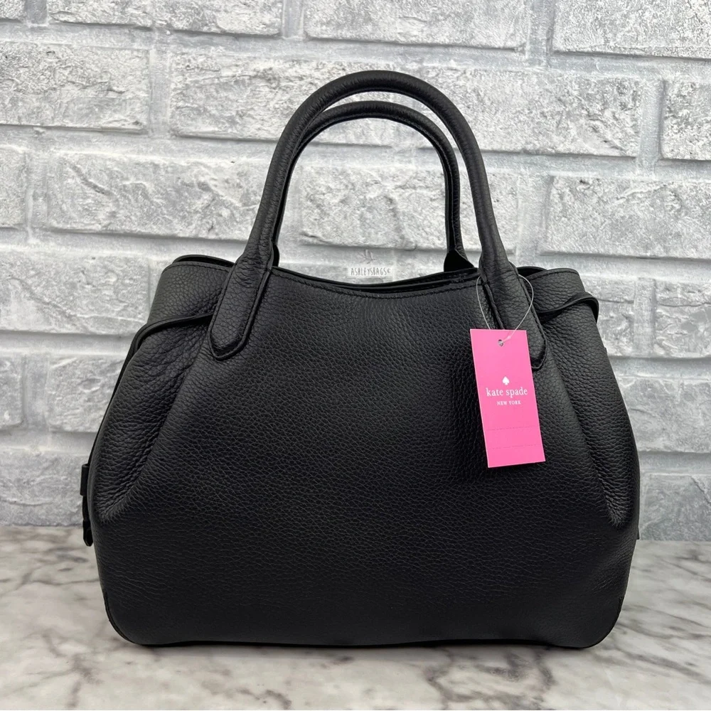Kate Spade Dumpling Large Satchel In Black - Picture 5 of 14